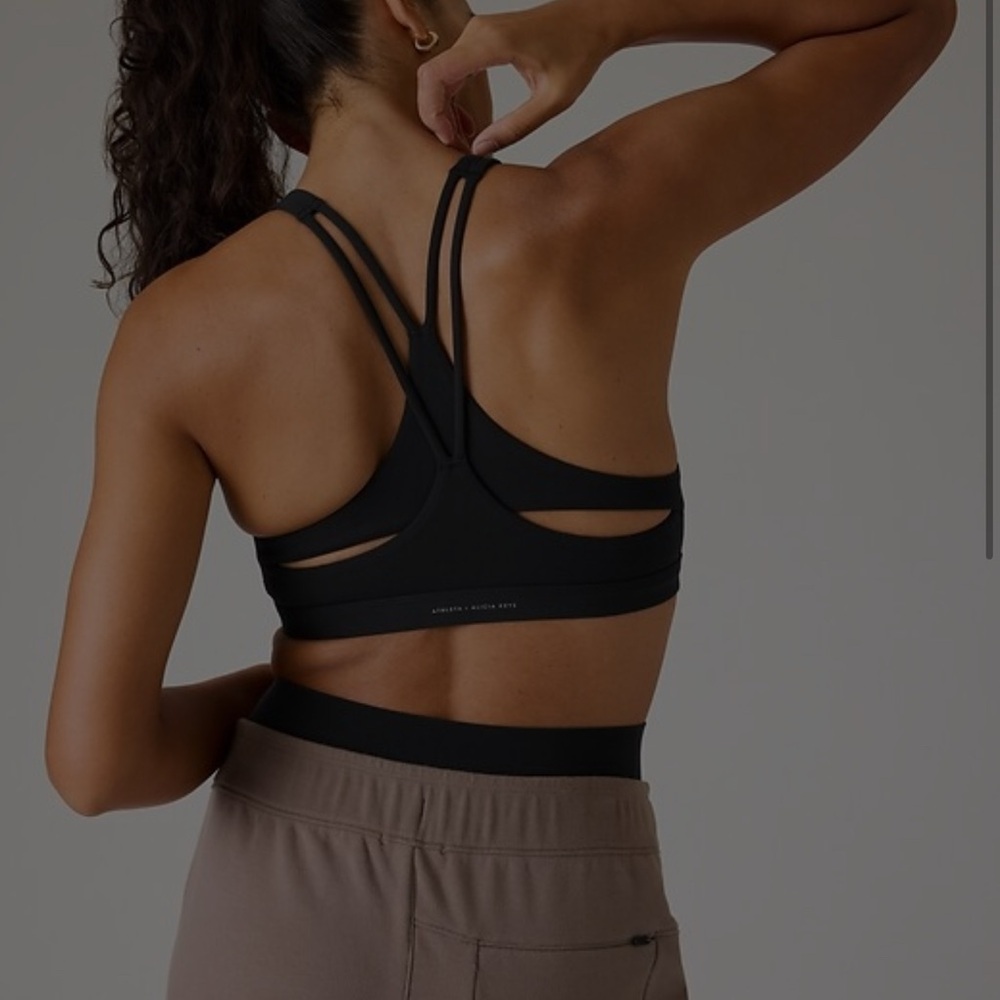 BNWT Athleta Keys Transcend Bra A-C in Black M